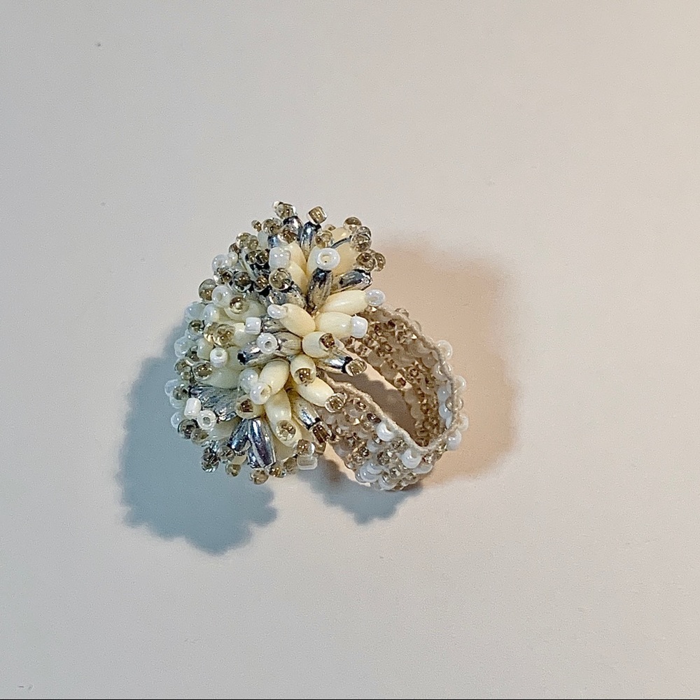 [Vintage handmade beads ring]